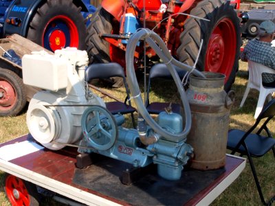 Old blue Geho pump