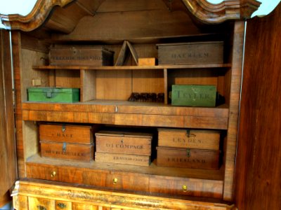 Old boxes that belonged to Teyler