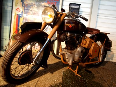 Old brown Motobecane, Musée de la Moto et du Vélo, Amneville, France, pic-128