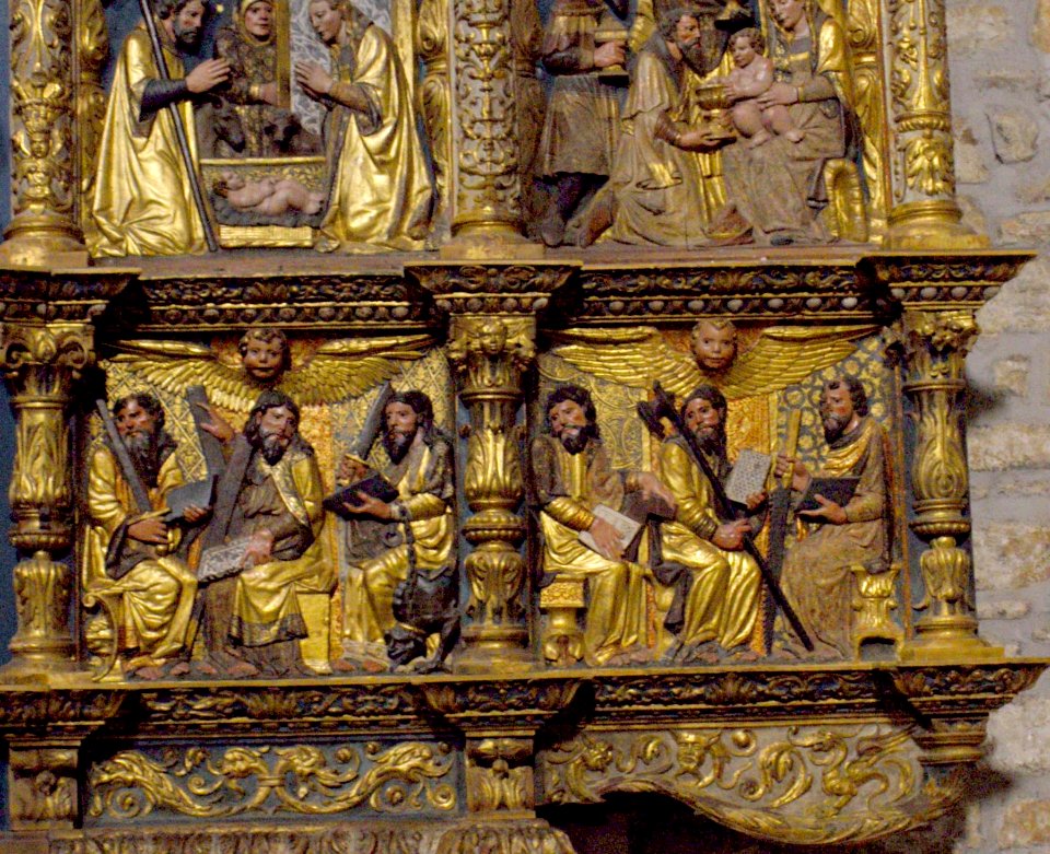 Oñate - Monasterio de Bidaurreta, retablo plateresco 19