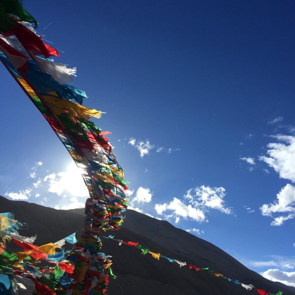 Tibet the scenery snow mountain