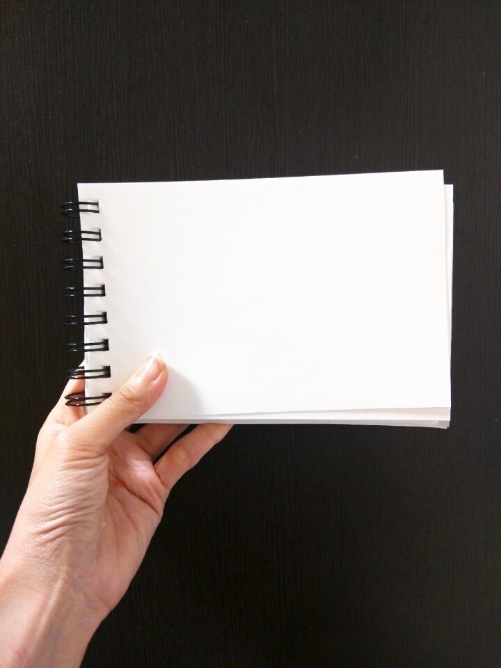 Airplane sketch book white