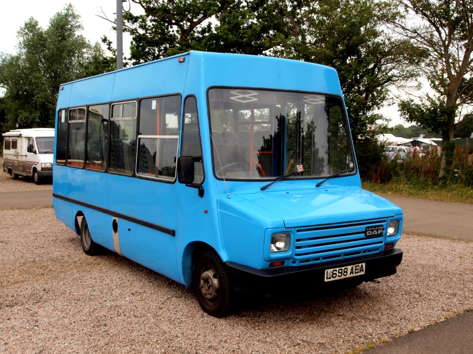 Old blue Leyland DAF van pic-1