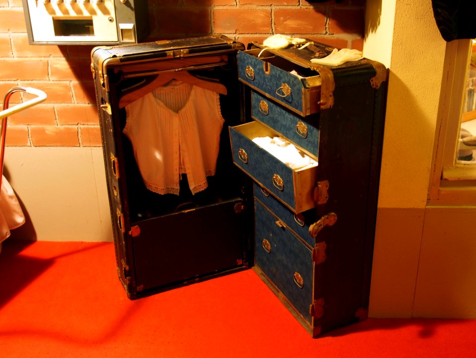Old big suitcase