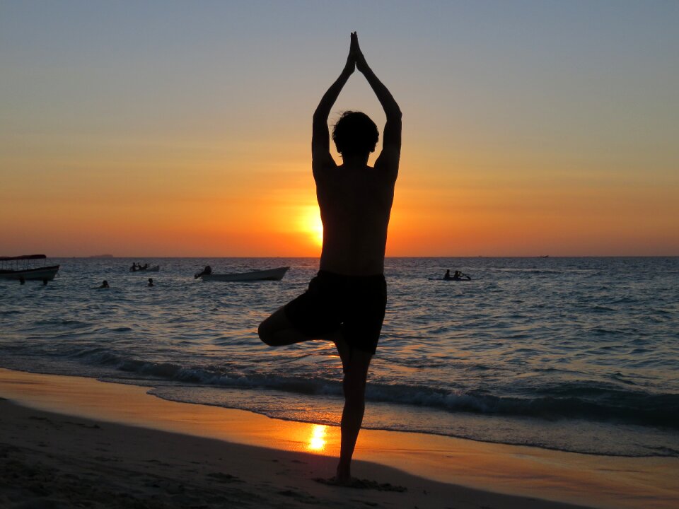 Sunset relax meditation