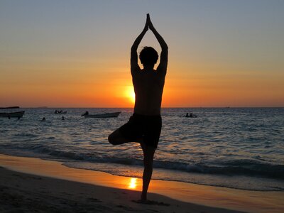 Sunset relax meditation