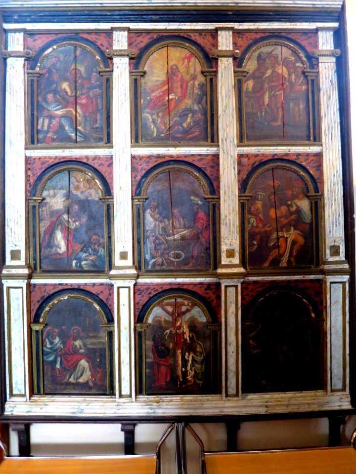 Old altar from Lysekil Church, Sweden, still in church