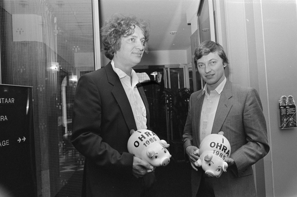 Ohra schaaktoernooi Amsterdam Jan Timman (l) en Anatoli Karpov bij loting, Bestanddeelnr 933-3763