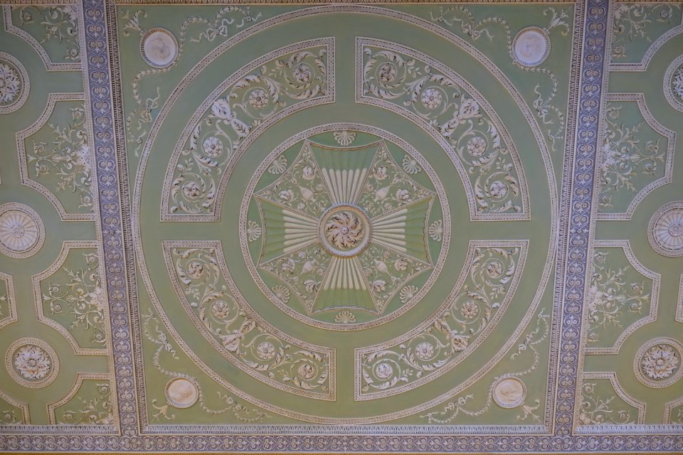 Old Library ceiling - Harewood House - West Yorkshire, England - DSC01600