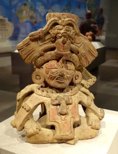 Old Man God (God 5F), Mexico, Monte Alban III, Zapotec, 350-600 AD, earthenware - De Young Museum - DSC00466