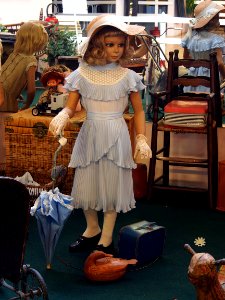 Old doll-mannequin with old clothes pic1