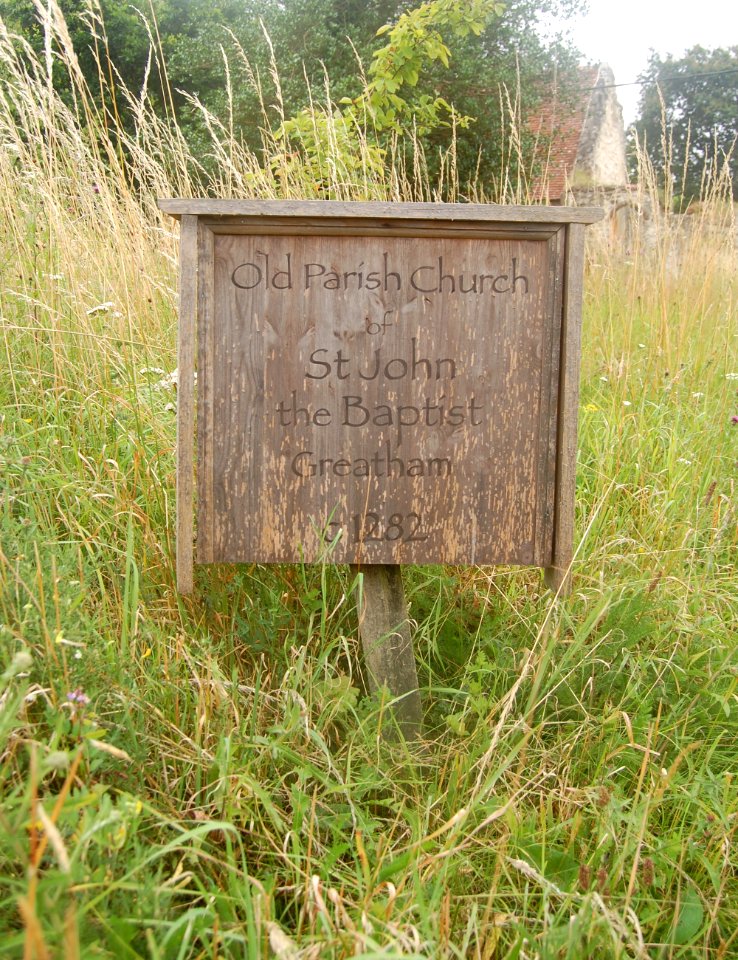 Old Church of St John, Greatham (NHLE Code 1094474) (July 2019) (Signboard)