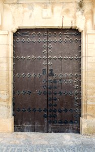 Old door, Alhama de Granada, Andalusia, Spain photo