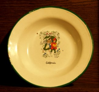 Old childrens plate