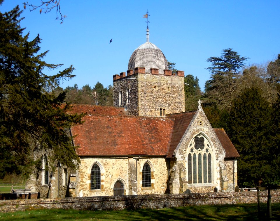 Old St Peter and St Paul's Church, Albury Park, Albury (March 2014, from Southwest) (2)