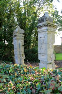 Old Gate Piers To East Of Gloster Hill Farmhouse
