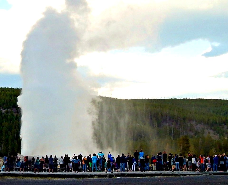 Old Faithful geyser August 2016