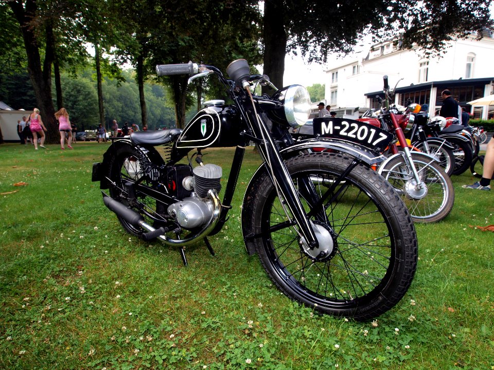 Old DKW motorcycle at Millingen pic1