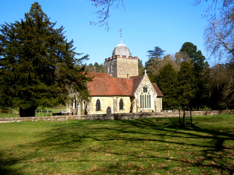 Old St Peter and St Paul's Church, Albury Park, Albury (March 2014, from Southwest) (3)