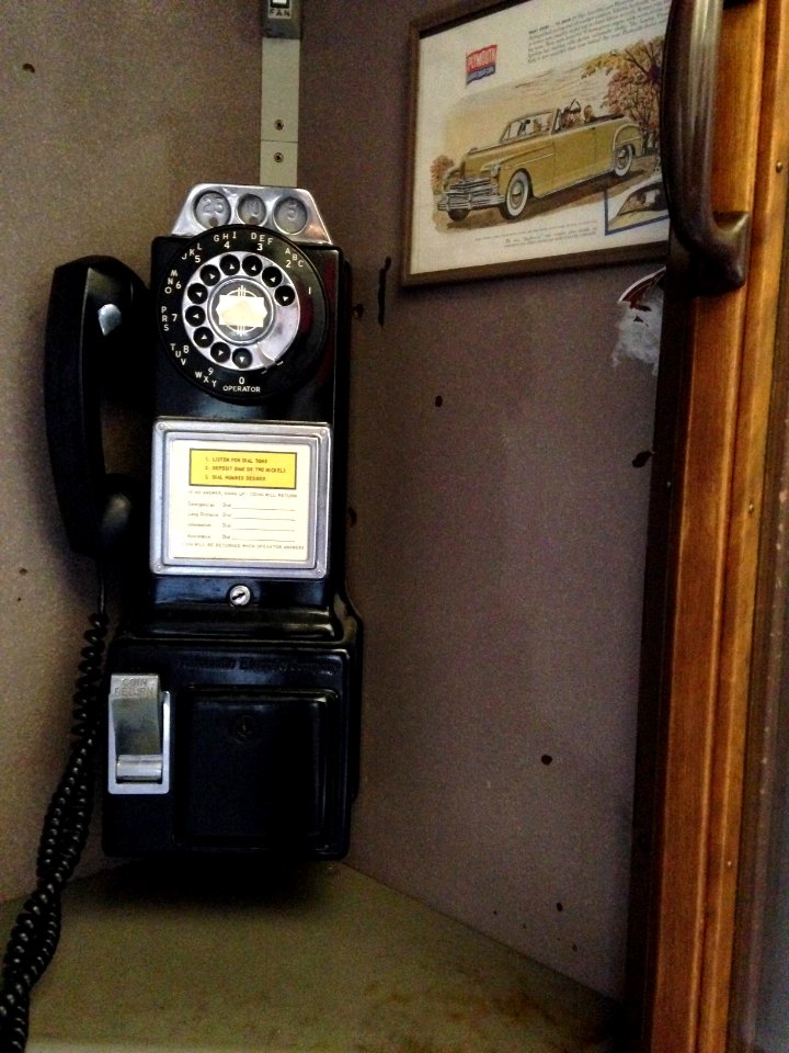 Old time payphone