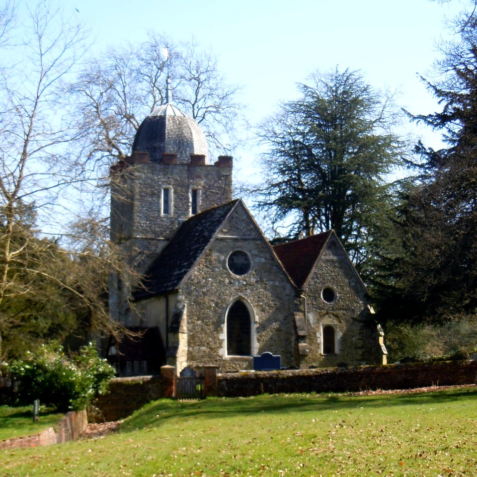 Old St Peter and St Paul's Church, Albury Park, Albury (March 2014, from Northwest)