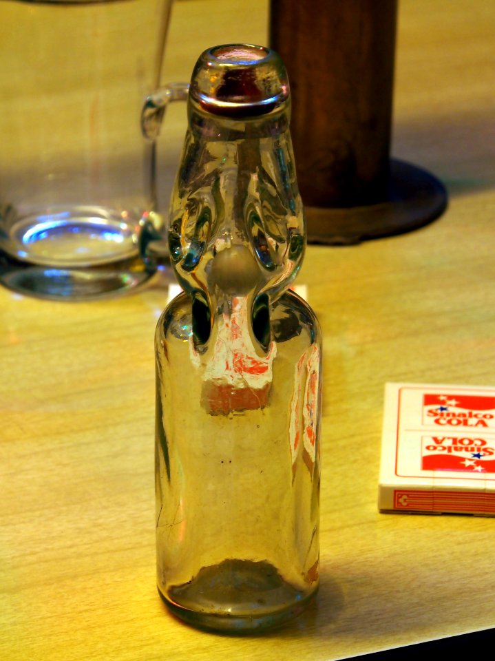 Old carbonate bottle, pic1