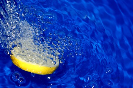 Bubble abstraction blue