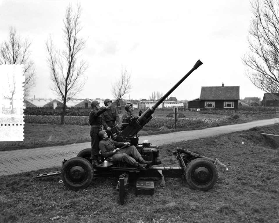 Oefening luchtdienst artillerie Westland, Bestanddeelnr 907-4754