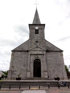 Ohain (Nord, Fr) église, façade