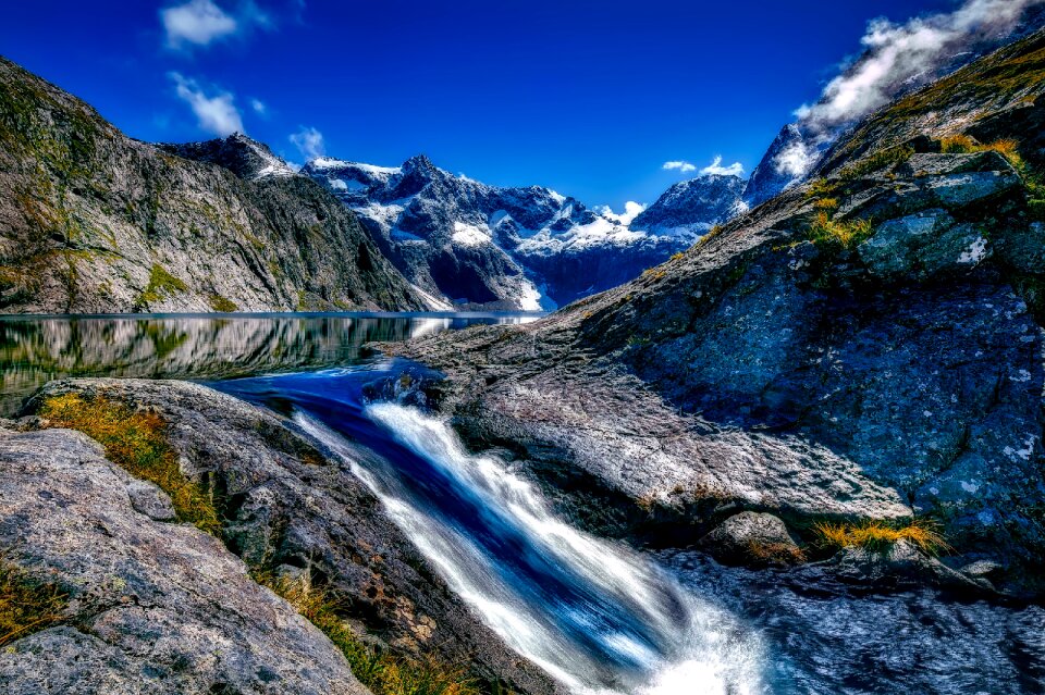 Scenic mountains snow