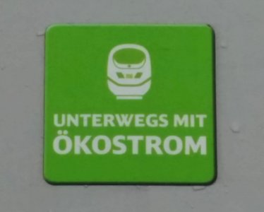 Oekostrom ICE Deutsche Bahn