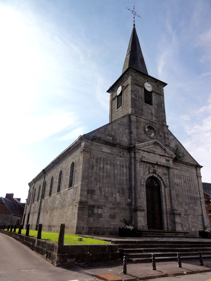 Ohain (Nord, Fr) église, coté nord-ouest