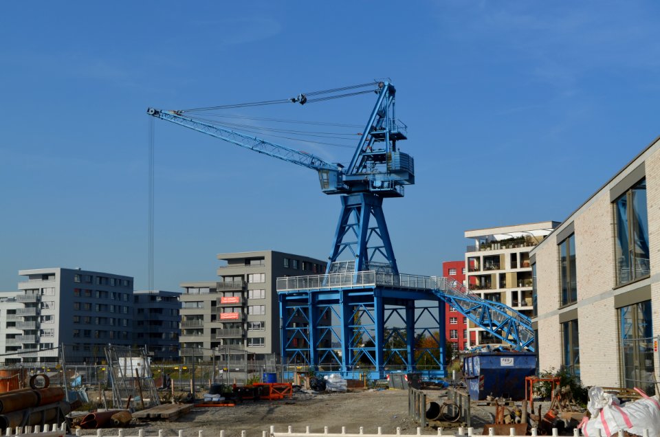 Offenbach, Blauer Kran