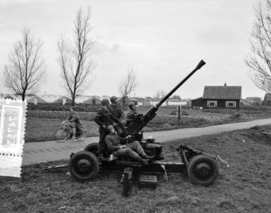 Oefening luchtdienst artillerie Westland, Bestanddeelnr 907-4753