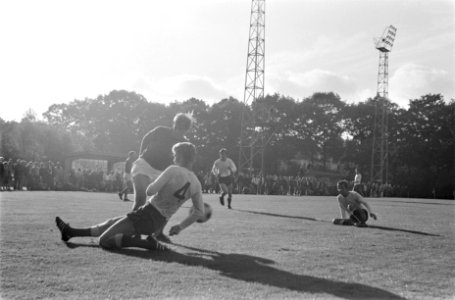 Oefenwedstrijd Nederlands elftal De Graafschap in het UNVB trainingscentrum Zei, Bestanddeelnr 922-7550