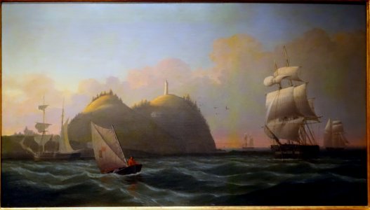 Off Owl's Head, Maine, by Fitz Henry Lane, 1852, oil on canvas - Cape Ann Museum - Gloucester, MA - DSC01204