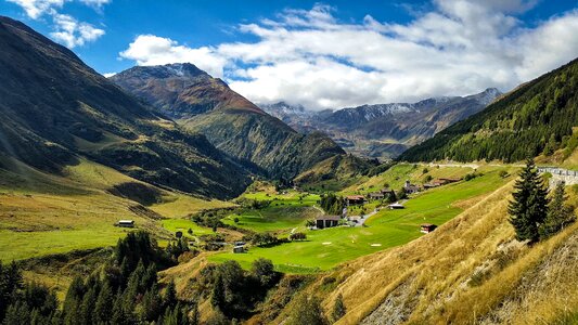 Switzerland mountains valley