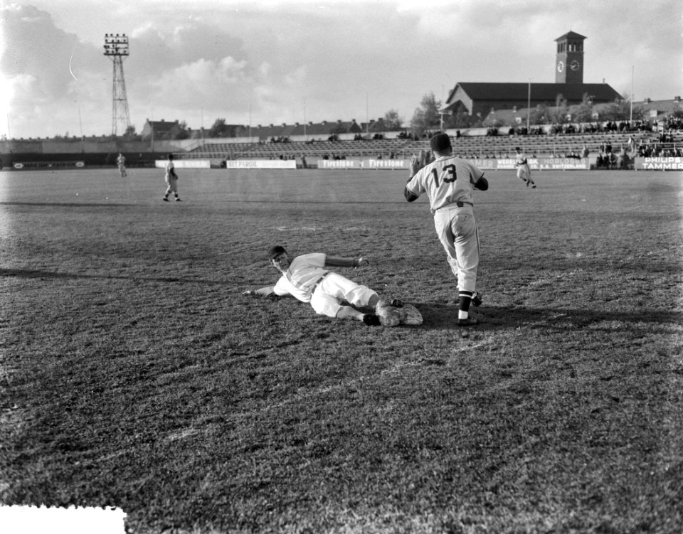 Oefenwedstrijd Honkbal Nederlands elftal honkbal in Haarlem, Bestanddeelnr 908-6170