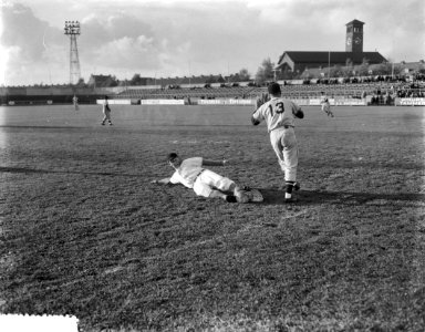 Oefenwedstrijd Honkbal Nederlands elftal honkbal in Haarlem, Bestanddeelnr 908-6170