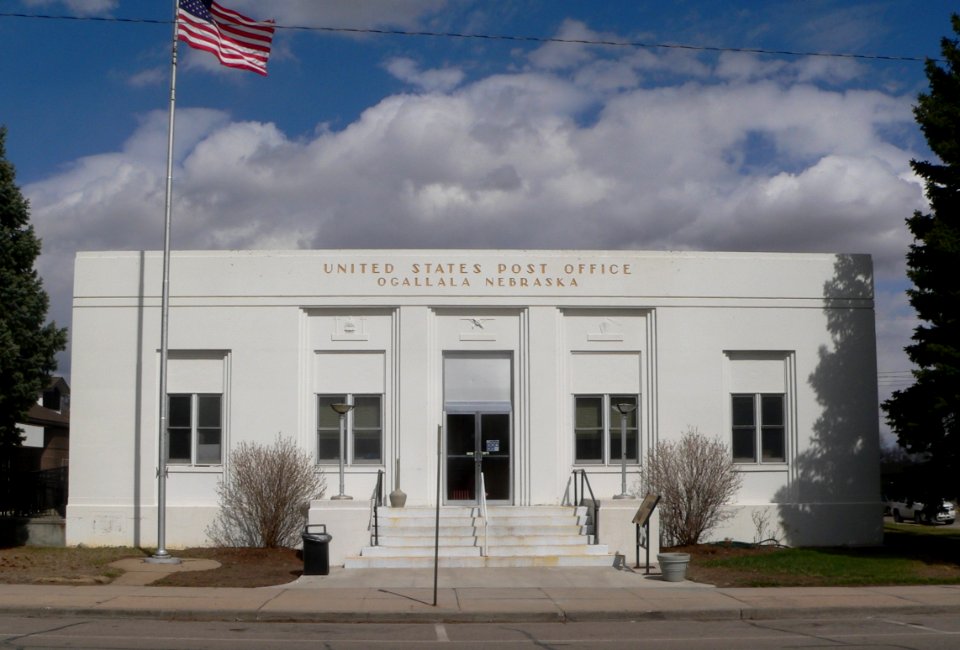 Ogallala, Nebraska post office from W 1