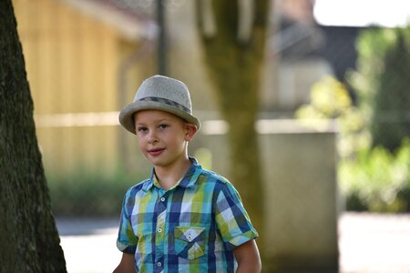 Hat young face