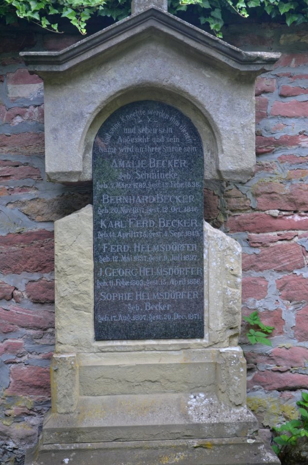Offenbach, Alter Friedhof, Grab Karl Ferdinand Becker