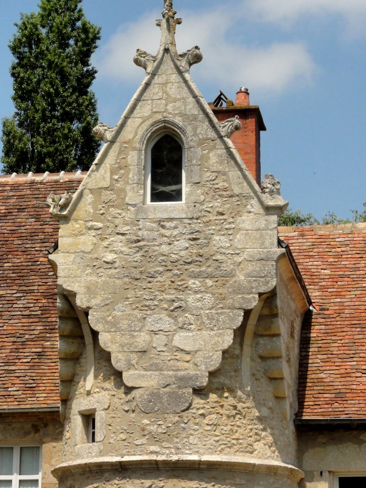 Oisseau-le-Petit (Sarthe) presbytère, la lucarne