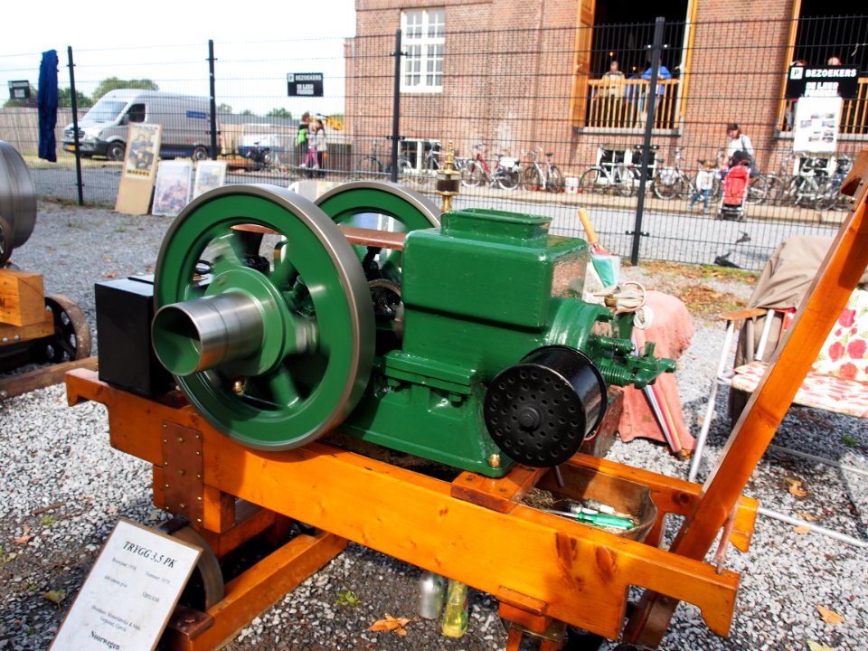 Oisterwijkste Stoomdagen 2015, Trygg 3,5hp engine foto 2