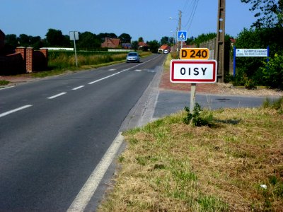 Oisy (Nord, Fr) city limit sign
