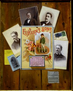 Office Board for Eli Keen's Sons, by John Frederick Peto, 1888, oil on canvas - Portland Museum of Art - Portland, Maine - DSC04266