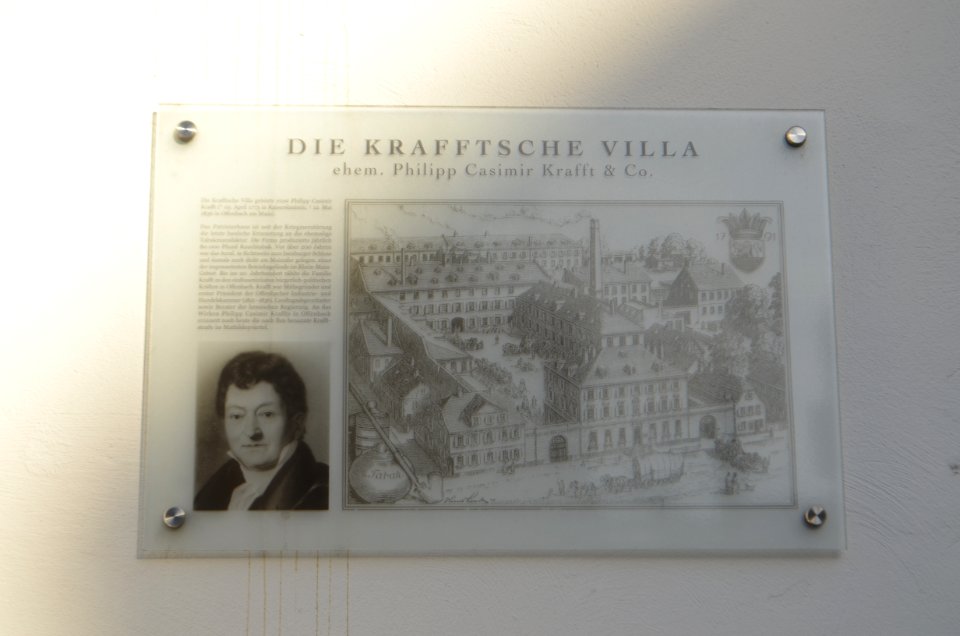 Offenbach, Schlossstraße 27, Tafel