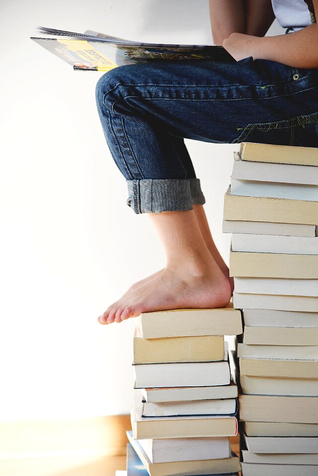 Person reading study