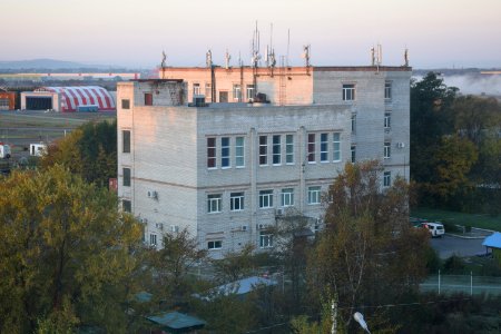 Office building at old terminal B of Vladivostok International Airport. 04