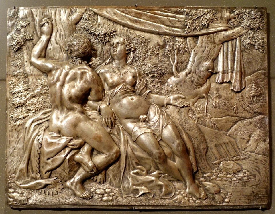 Oinone and Paris, by Georg Lorenz I. Gaap, probably Augsburg, 1691, copper - Bode-Museum - DSC03455